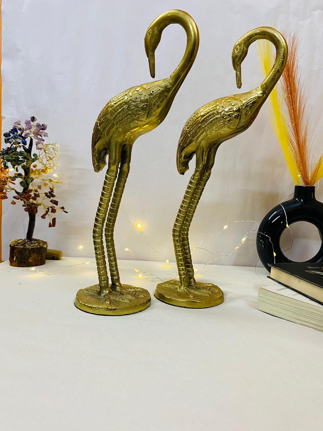 Manifested Decor Metal Ducks | Swan Showpiece - Statue for Home, Table, Office Desk Decoration-Gift for him her Couple Anniversary Birthday Valentine (Set of 2)