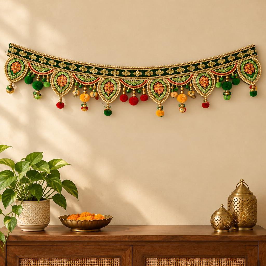 Traditional Diwali Toran Door Hanging – view 3