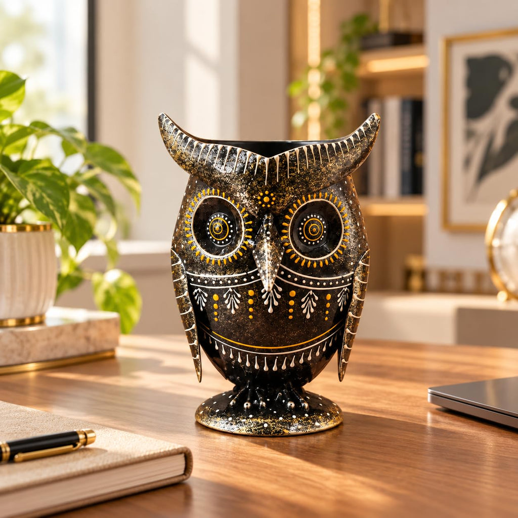 Owl Shaped Pen Holder