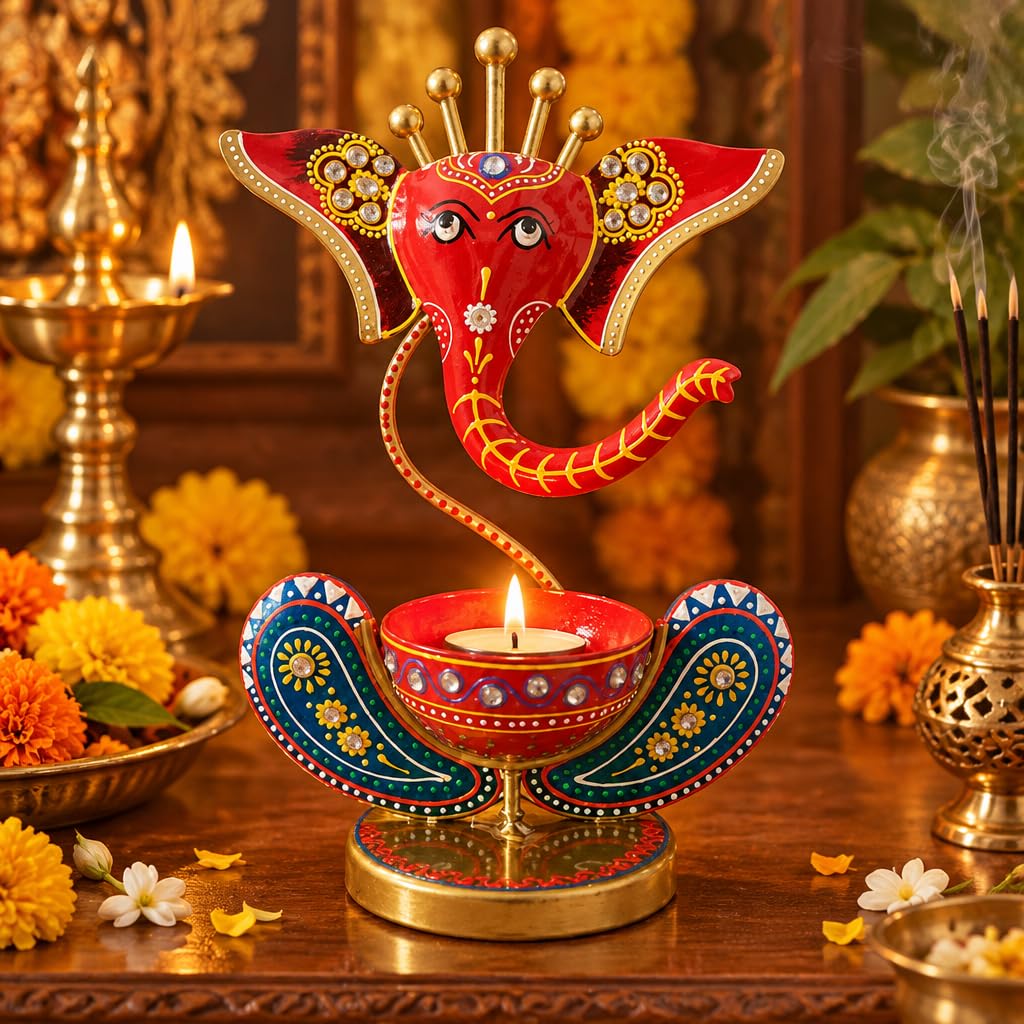 Ganesha Tealight Candle Holder – view 3
