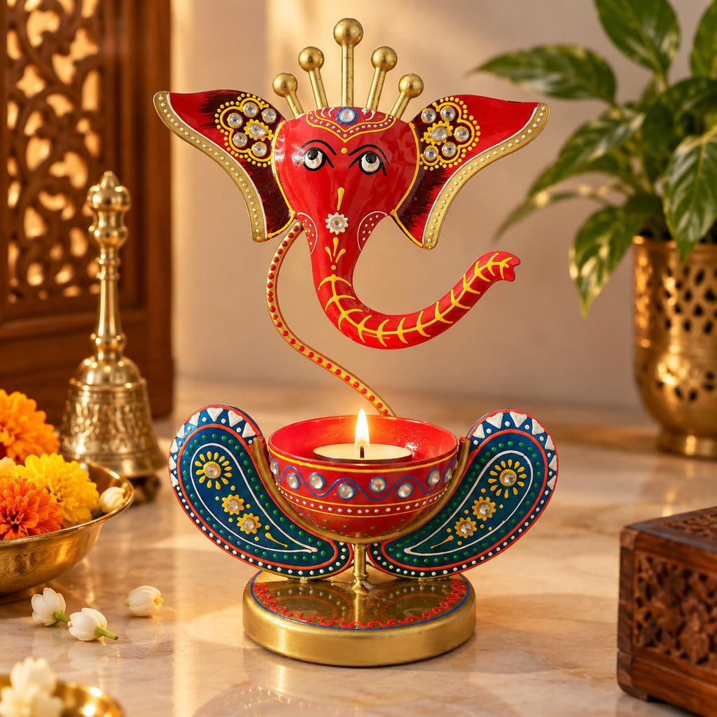 Ganesha Tealight Candle Holder – view 2