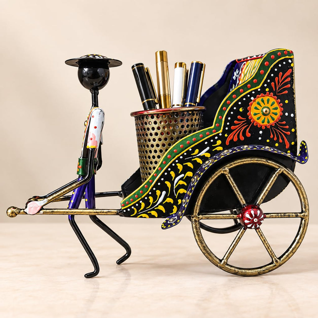 Rickshaw Puller Pen Holder