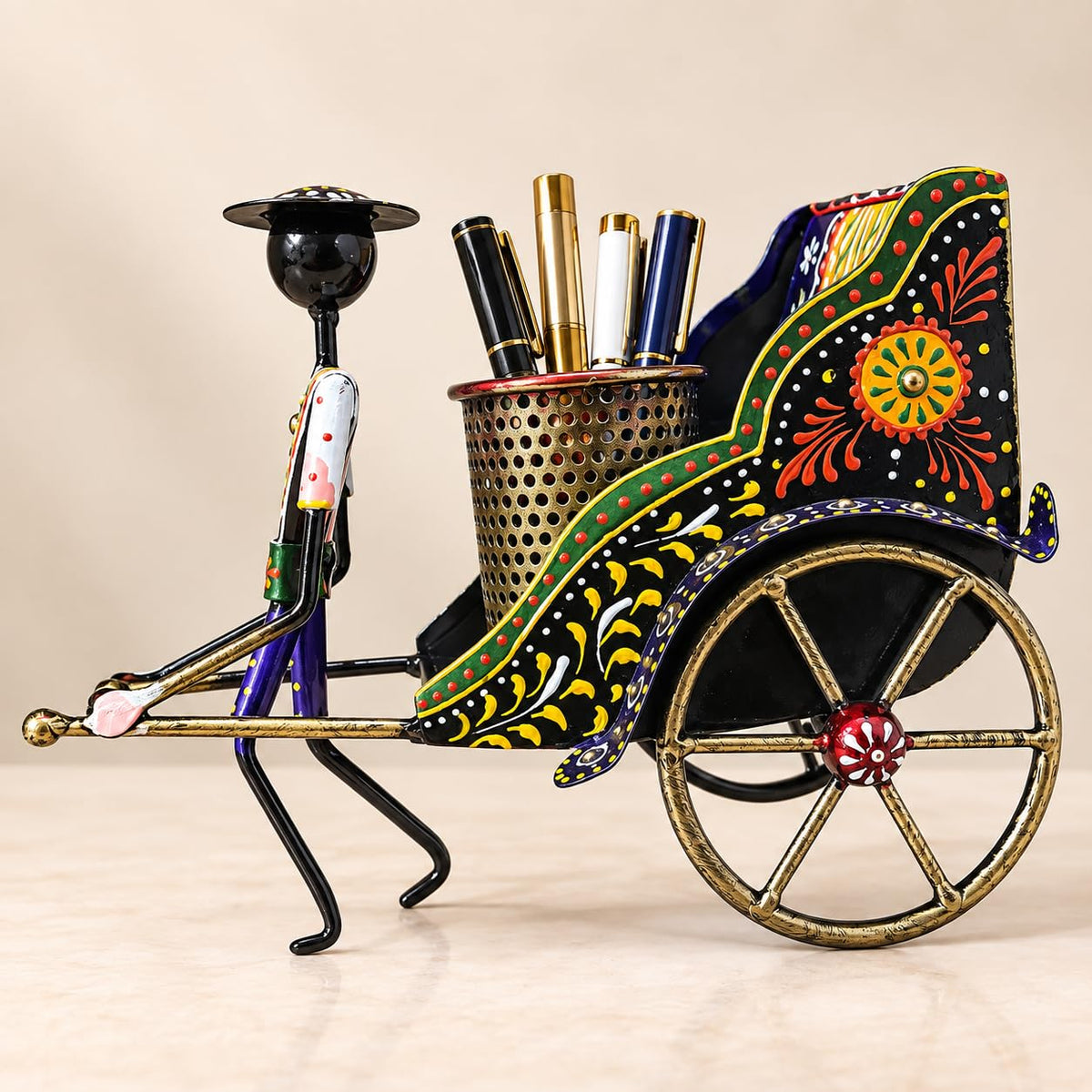Rickshaw Puller Pen Holder