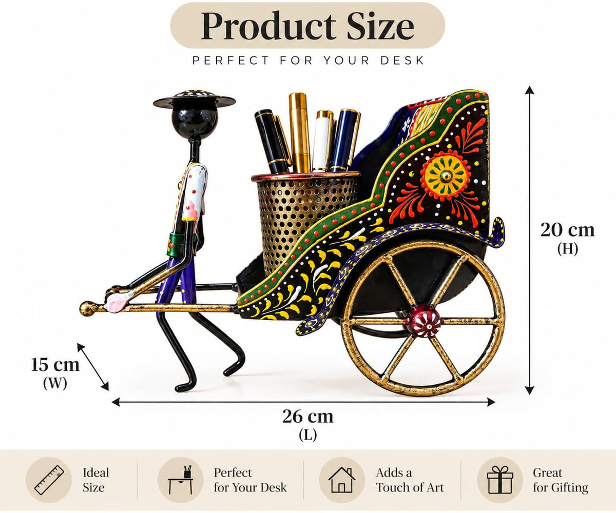 Rickshaw Puller Pen Holder – view 2