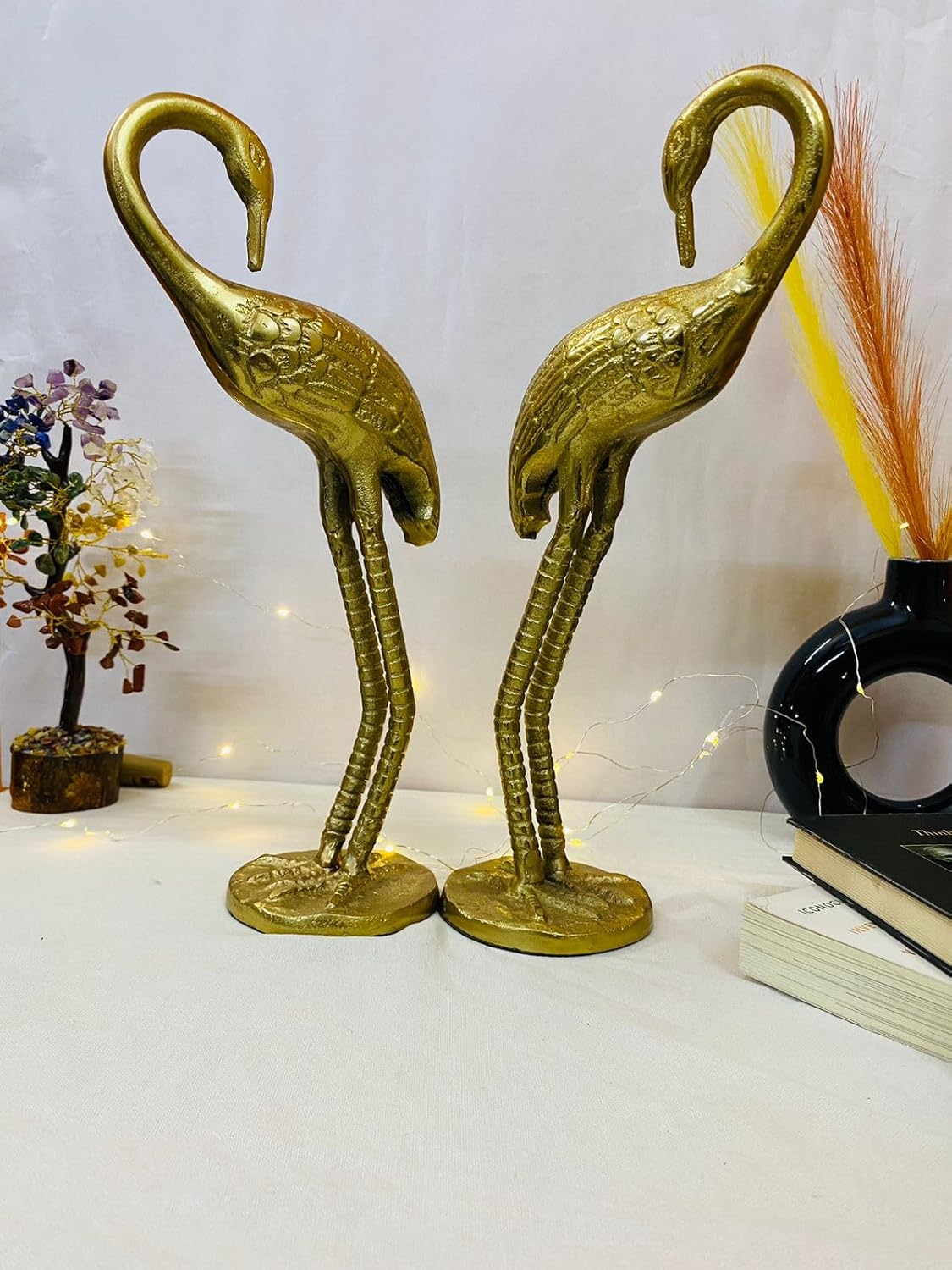 Manifested Decor Metal Ducks | Swan Showpiece - Statue for Home, Table, Office Desk Decoration-Gift for him her Couple Anniversary Birthday Valentine (Set of 2)