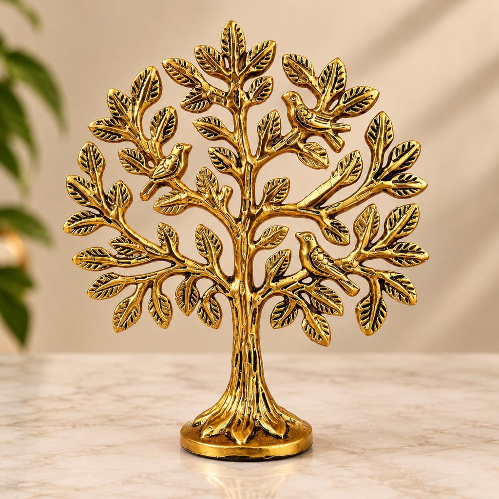 Tree of Life Metal Figurine with Birds