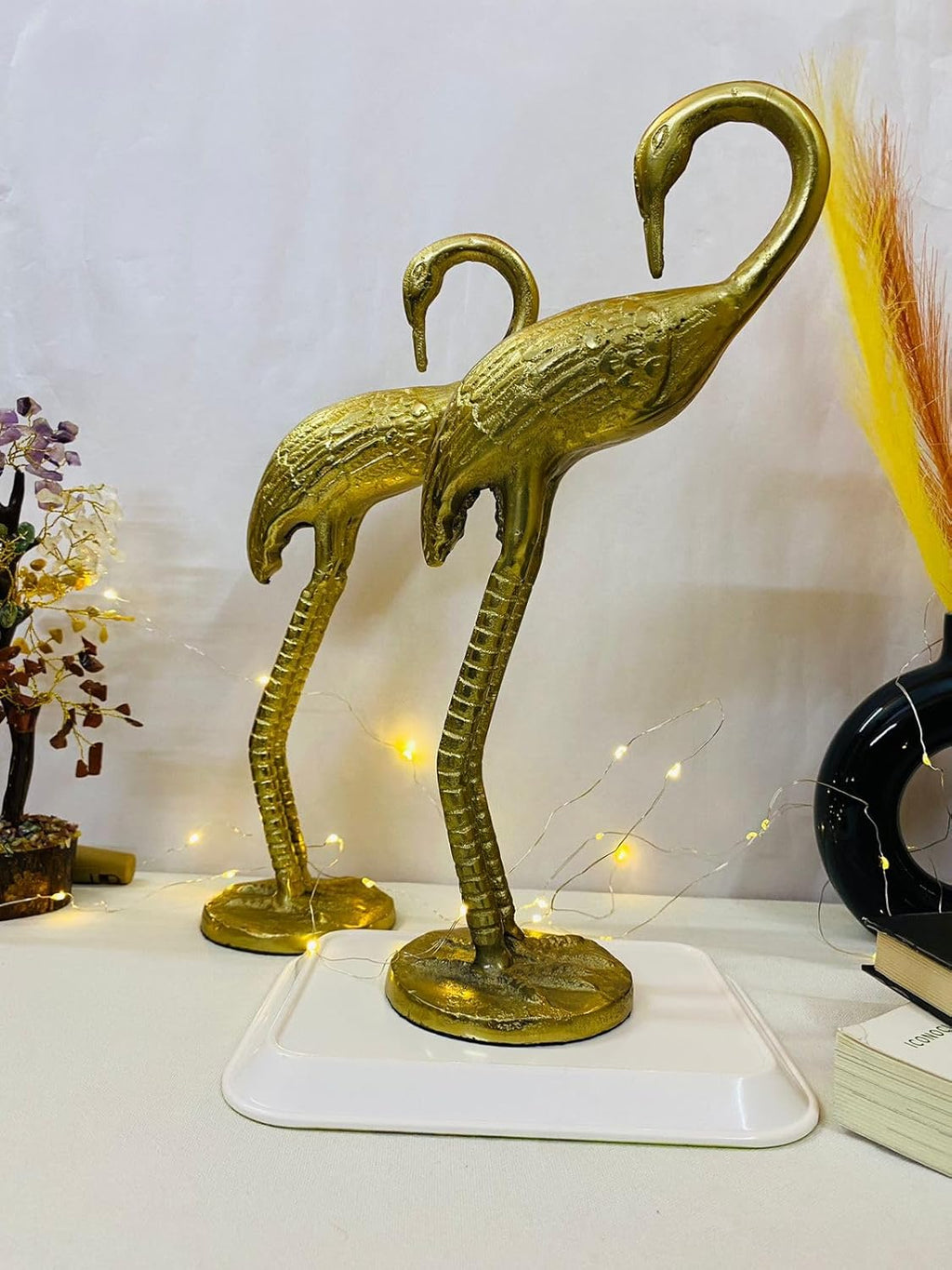 Manifested Decor Metal Ducks | Swan Showpiece - Statue for Home, Table, Office Desk Decoration-Gift for him her Couple Anniversary Birthday Valentine (Set of 2)