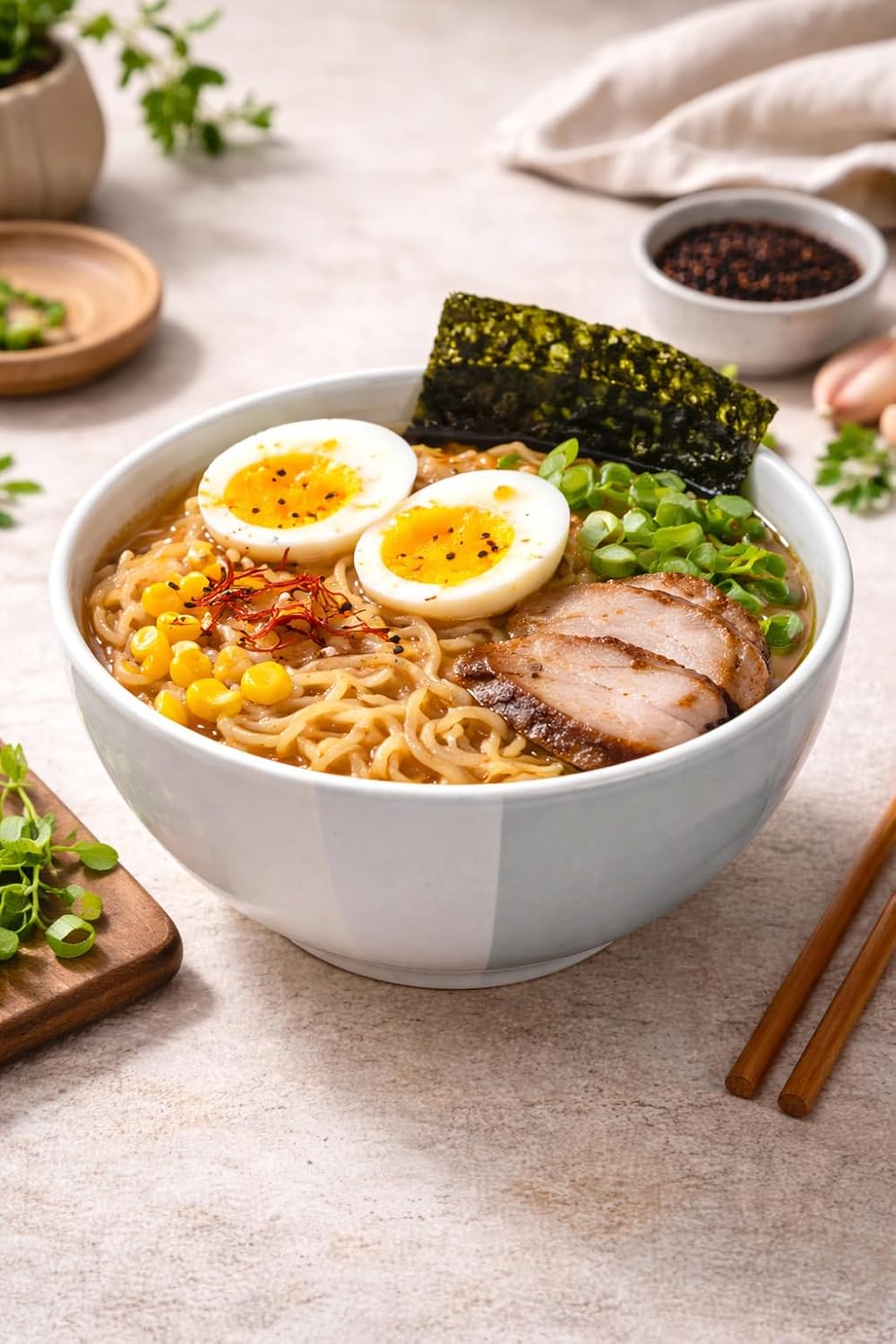 Ceramic Ramen Bowl, Blue – view 2