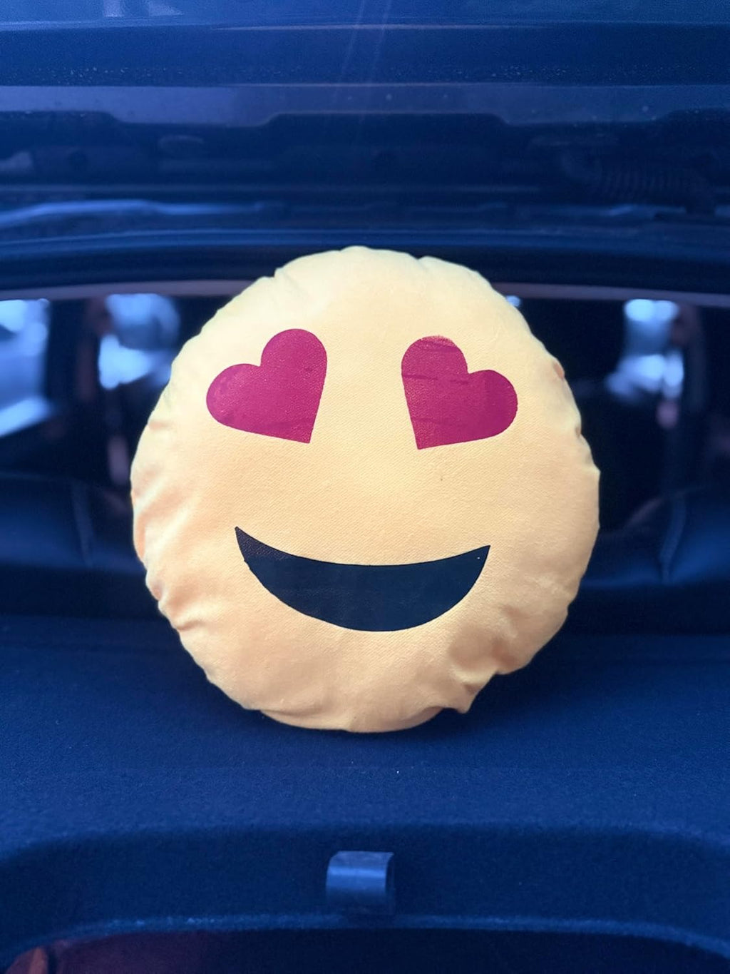Instaworthy Smiley Emoji Cushion - Set of 2 | Best for Living Room, Hotel, Cafe, Home Decor