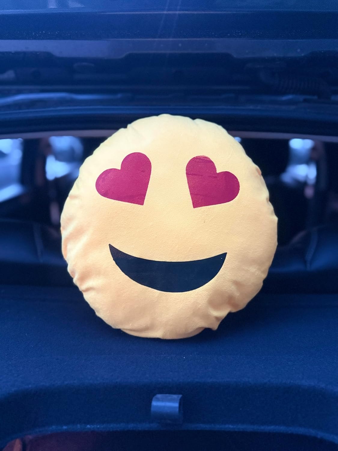 Instaworthy Smiley Emoji Cushion - Set of 2 | Best for Living Room, Hotel, Cafe, Home Decor
