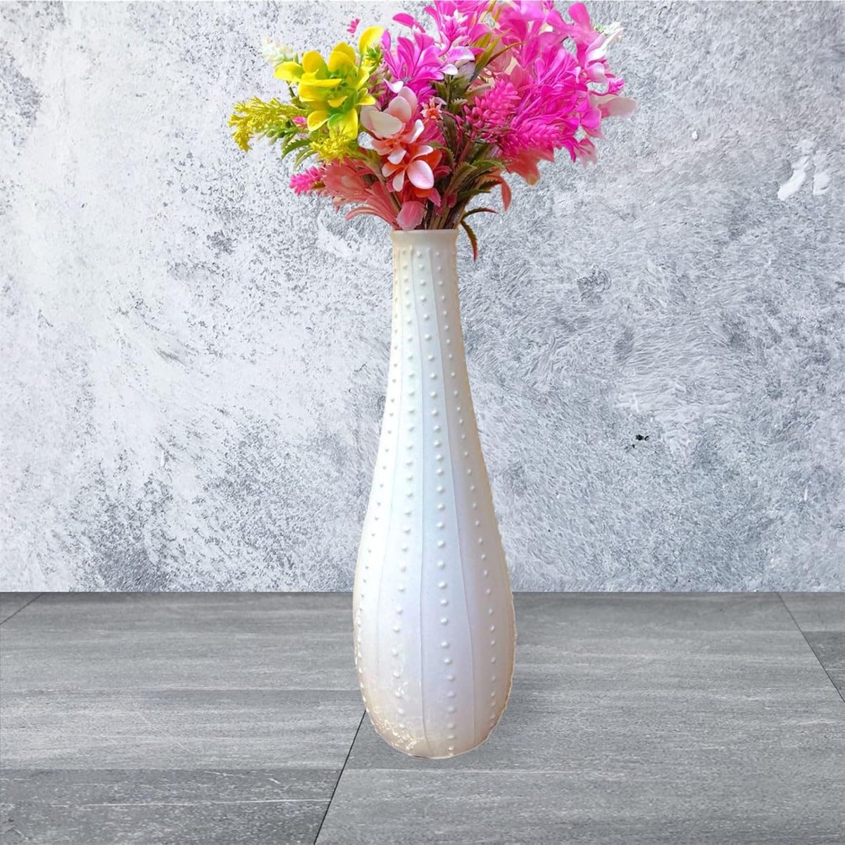Handcrafted Floral Vase (Long Neck) – view 2
