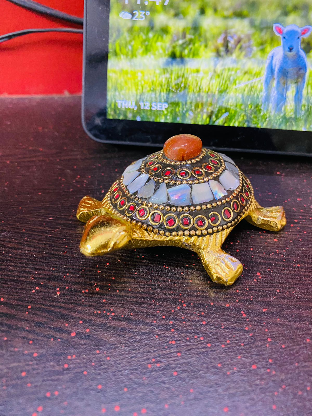 Manifested Decor Turtle, Good Luck for Home, Feng Shui Tortoise, Showpiece for Good Luck, Turtle Vastu Gift for Career and Luck, Home Decoration