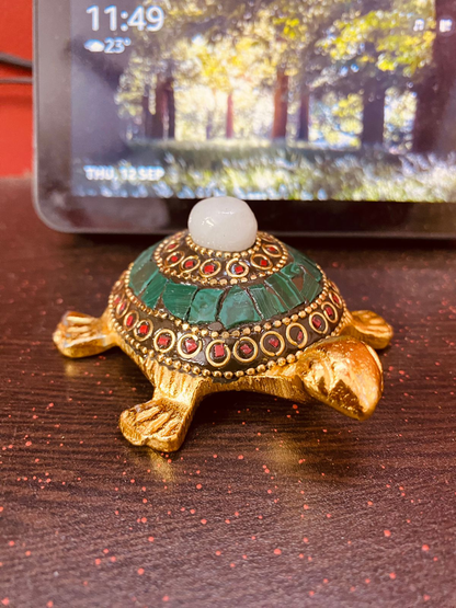 Manifested Decor Turtle, Good Luck for Home, Feng Shui Tortoise, Showpiece for Good Luck, Turtle Vastu Gift for Career and Luck, Home Decoration