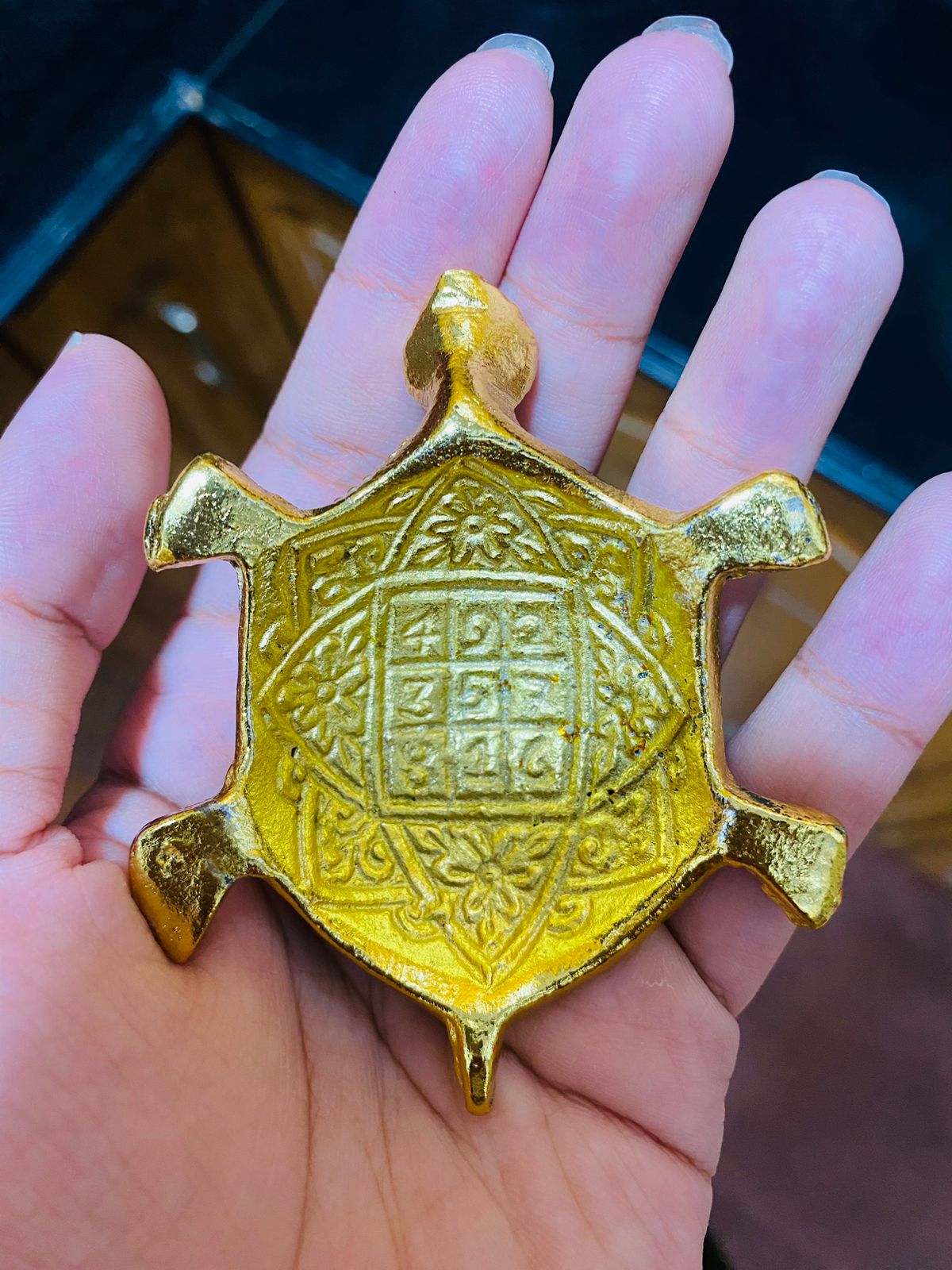 Manifested Decor Turtle, Good Luck for Home, Feng Shui Tortoise, Showpiece for Good Luck, Turtle Vastu Gift for Career and Luck, Home Decoration