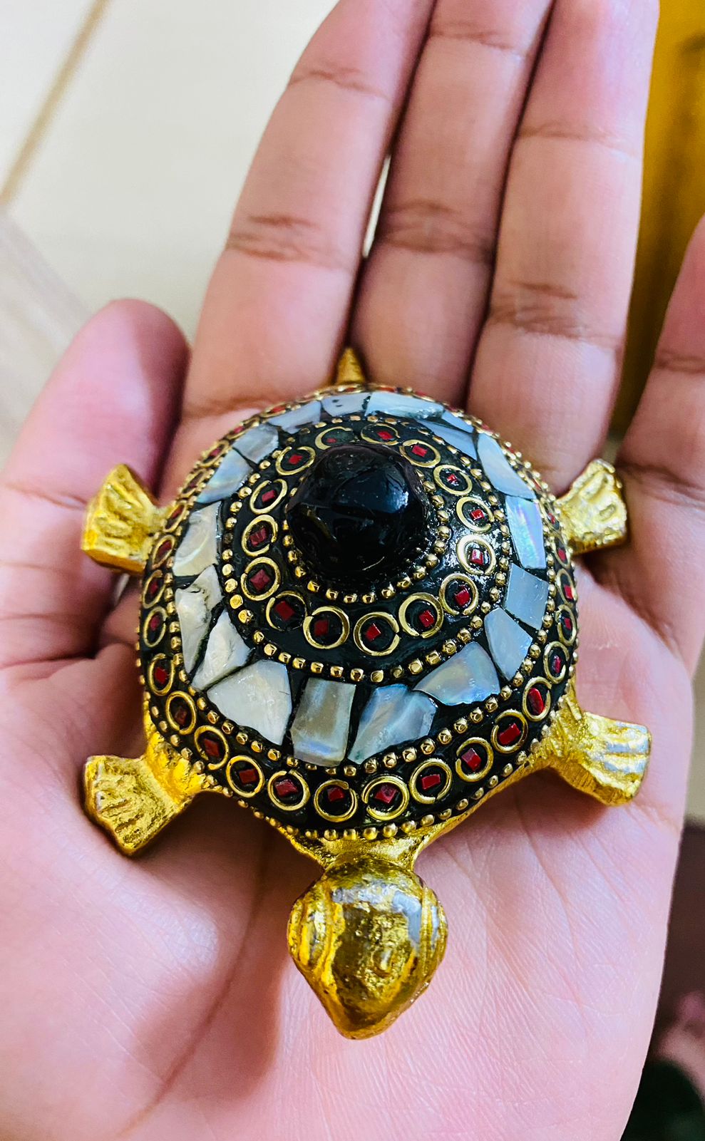 Manifested Decor Turtle, Good Luck for Home, Feng Shui Tortoise, Showpiece for Good Luck, Turtle Vastu Gift for Career and Luck, Home Decoration