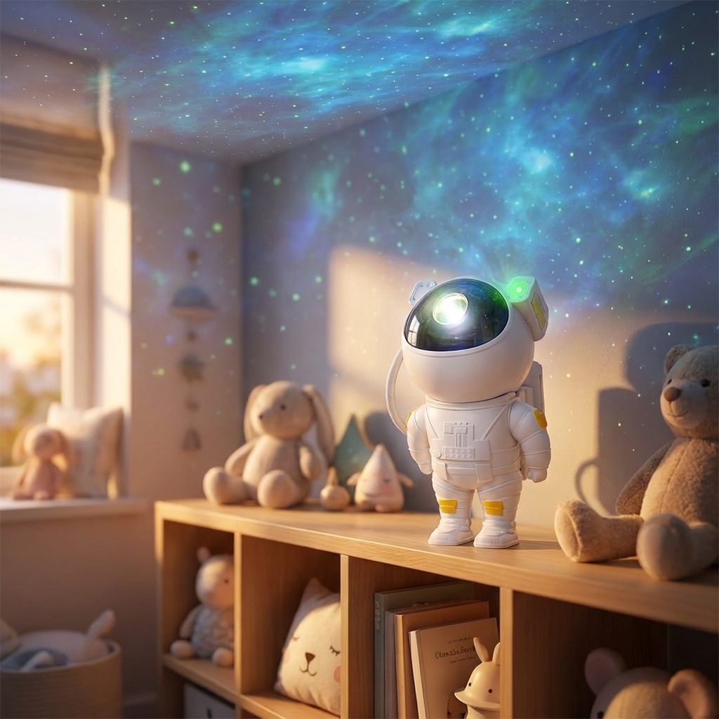 Manifested Decor Astronaut Light Projector, Galaxy Star Projector with Remote Co – detail