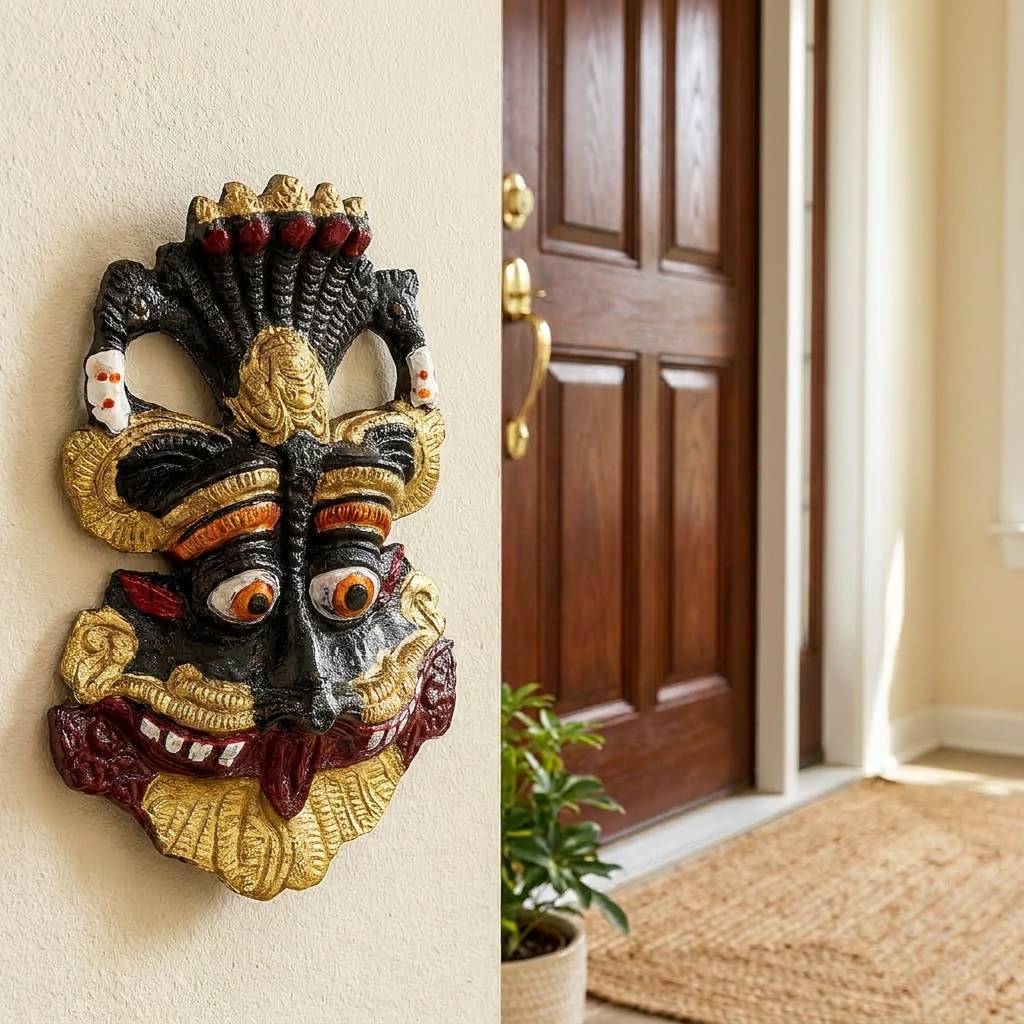 Manifested Decor Nazar Battu | Balinese Mask Wall Decor, Colorful Traditional De – lifestyle